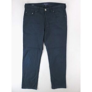 Atelier Gardeur Pants Mens 35x32 Navy Blue Nevio 1  Regular Straight Linen Blend